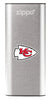 NFL Kansas City Chiefs: HeatBank 3-Hour Rechargeable Hand Warmer front silver