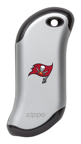 Silver NFL Tampa Bay Buccaneers: HeatBank 9s Rechargeable Hand Warmer