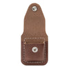 Brown Lighter Pouch- Loop with the front flap open
