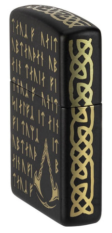 Assassin's Creed®Valhalla - Runes Pocket Lighter closed showing the non-hinge side of the lighter