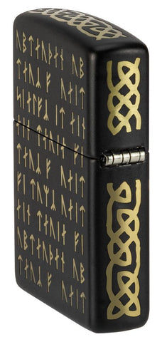 Assassin's Creed®Valhalla - Runes Pocket Lighter closed showing the hinge side of the lighter