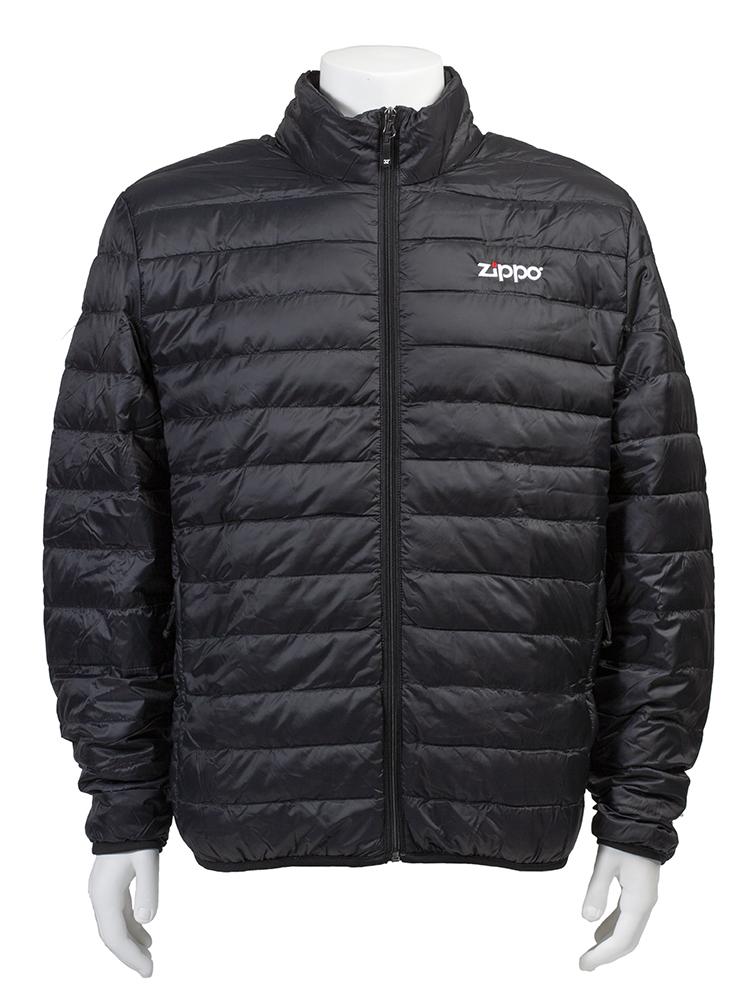 Front of Zippo Men's Packable Down Jacket zipped up