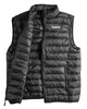 Zippo Men's Packable Down Vest laying flat, unzipped with the jacket open and folded over.