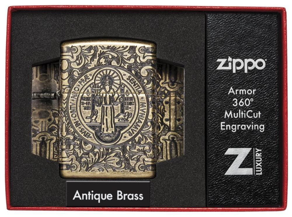 Nogle gange nogle gange kærtegn Mainstream St. Benedict Design Windproof Lighter | Zippo USA