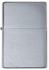 Front view of the Brushed Chrome Vintage Case with Corner Slashes.
