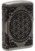 Back view of Armor® Tree of Life Windproof Lighter standing at a 3/4 angle