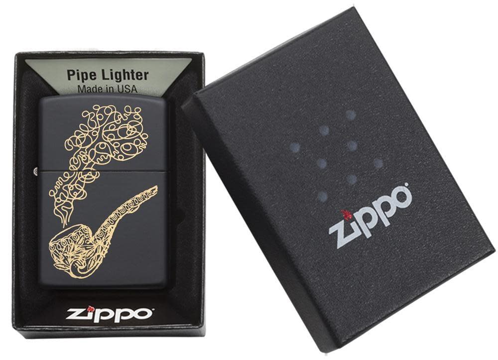 Pipe & Smoke Windproof Lighter in its packaging