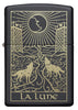 Wolf Tarot Card Design Windproof Lighter Front View