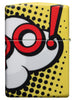 Back of Zippo Pop Art Design 540 Color Windproof Lighter