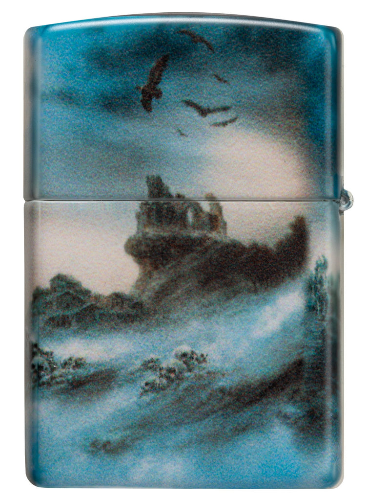 Back view of Zippo Luis Royo Woman Angel 540 Color Windproof Lighter.