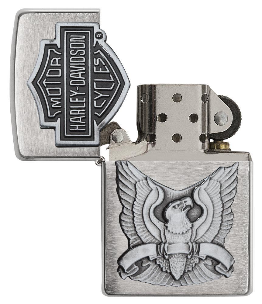 Harley-Davidson® Eagle Wings Chrome Lighter | Zippo USA