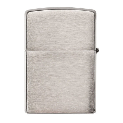 Back view of ArmorÂ® Brushed Chrome Windproof Lighter