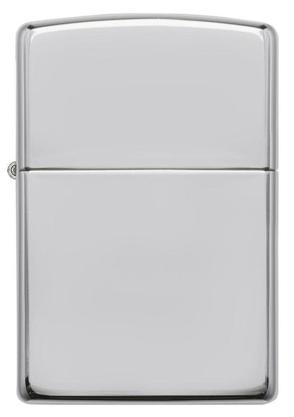 Front view of ArmorÂ® High Polish Sterling Silver Windproof Lighter