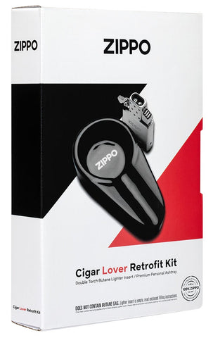 Front of the Cigar Lovers Retrofit Kit packaging, standing at an angle.