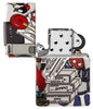 Zippo I Spy 540 Color Windproof Lighter with its lid open and unlit