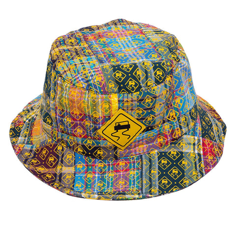 Front shot of Zippo x SKIDZ Bucket Hat, showing the SKIDZ side of the hat.