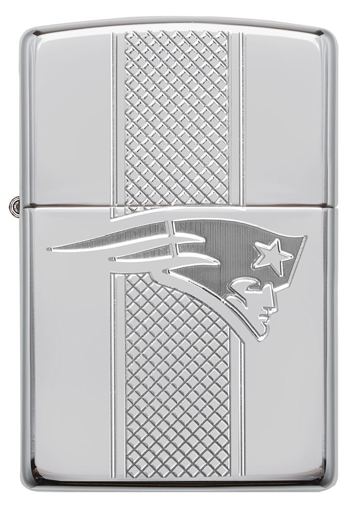 Front of NFL New England Patriots Deep Carve Collectible Windproof Lighter