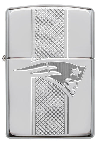Front of NFL New England Patriots Deep Carve Collectible Windproof Lighter