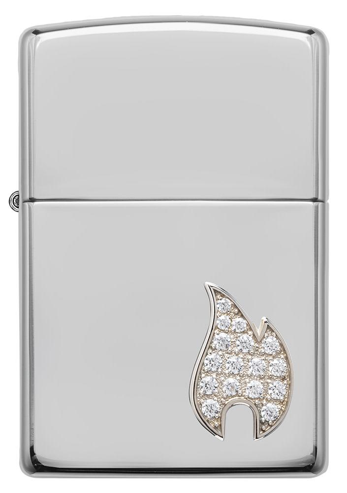 Armor® Sterling Silver Flame Emblem Windproof Lighter | Zippo USA