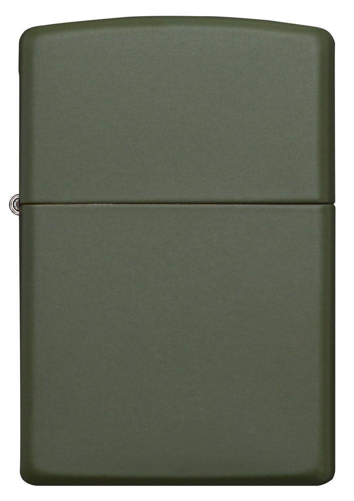 Front view of the Green Matte Classic Lighter