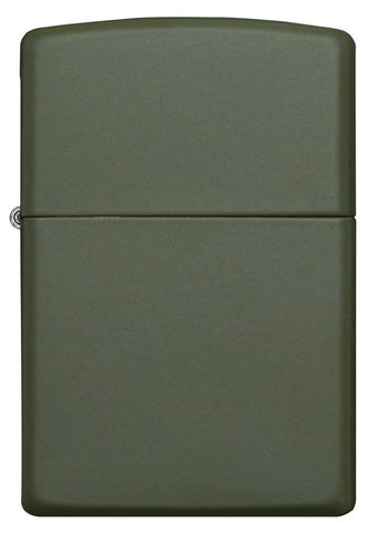 Front view of the Green Matte Classic Lighter