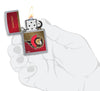 NHL® Ottawa Senators Street Chrome™ Windproof Lighter lit in hand