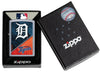 MLB™ Detroit Tigers™ Street Chrome™ Windproof Lighter in its packaging.