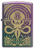 Front view of Zippo Evil Design Iridescent Windproof Lighter.