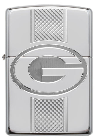 Front of NFL Green Bay Packers Deep Carve Collectible Windproof Lighter