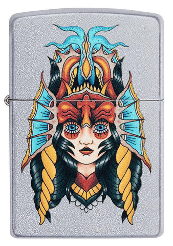 Front View of the Two Face Design Lighter