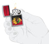 NHL® Chicago Blackhawks Street Chrome™ Windproof Lighter lit in hand