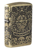 Armor® Antique Brass Book of the Dead standing at a 3/4 angle