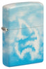 Front shot of Cloudy Sky Design 540 Color Windproof Lighter standing at a 3/4 angle.