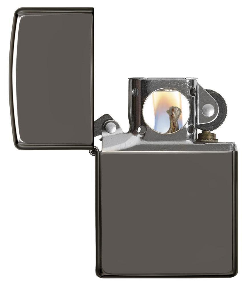 Black IceÂ® Pipe Insert with its lid open and lit