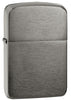 Front view of the Black Ice, 1941 Replica Case Lighter shot at a 3/4 angle 