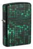 Front shot of Glow In the Dark 540 Color Pattern Design Windproof Lighter standing at a 3/4 angle.
