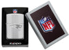 NFL New England Patriots Deep Carve Collectible Windproof Lighter in its packaging