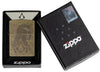 Assassin's Creed® Valhalla pocket lighter closed in the one box packaging showing the front of the lighter 