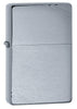 Front view of the Brushed Chrome Vintage Case with Corner Slashes shot at a 3/4 angle.