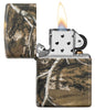 Realtree® Edge Wrapped with its lid open and lit