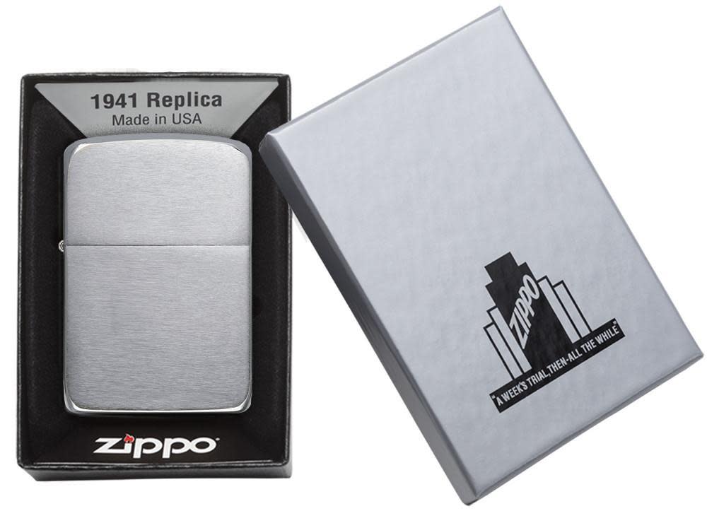 1941 Replica Brushed Chrome Windproof Lighter | Zippo USA