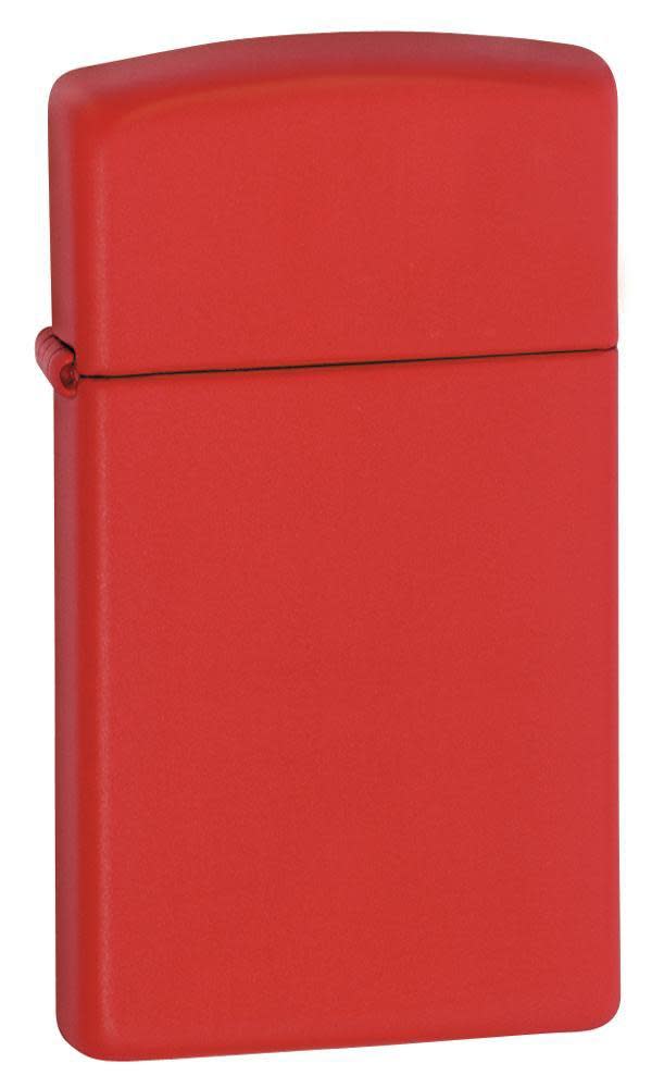 Front view of the SlimÂ® Red Matte shot at a 3/4 catalog angle