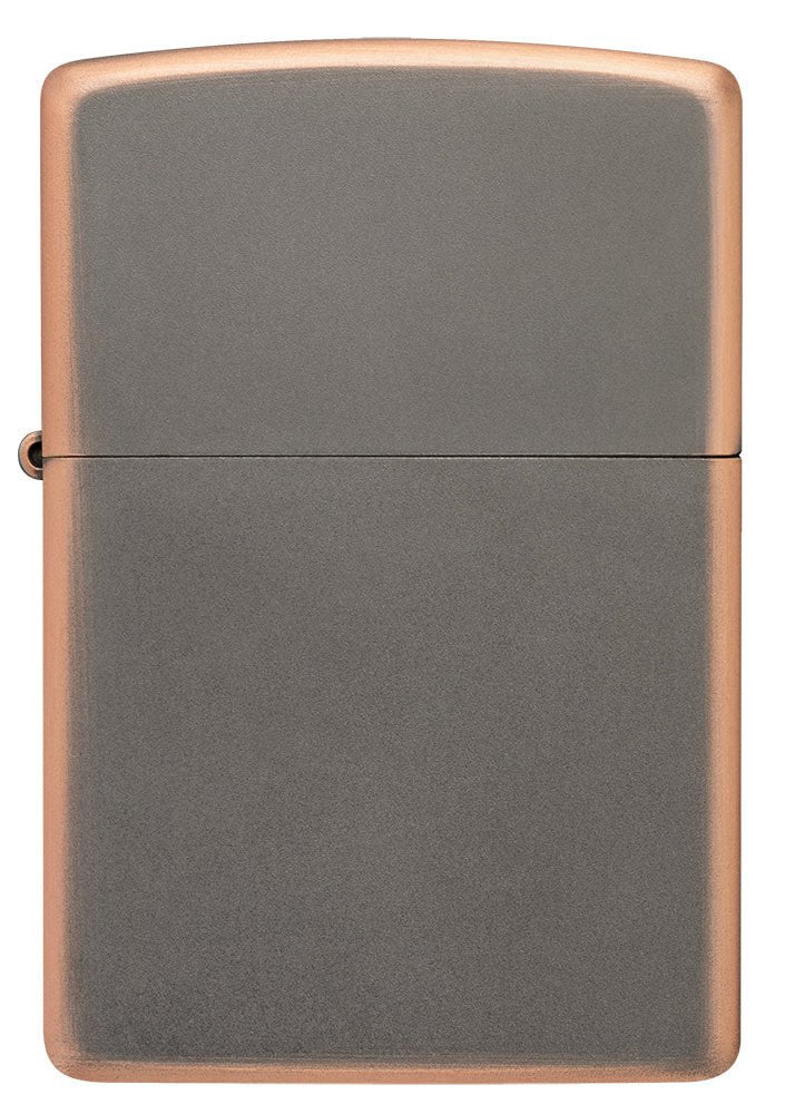 Front shot of Classic Rustic Bronze Windproof Lighter.