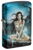 Front shot of Zippo Luis Royo Woman Angel 540 Color Windproof Lighter standing at a 3/4 angle.