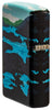 Angled shot of Deer Landscape Design 540 Color Windproof Lighter, showing the back and hinge side of the lighter