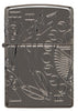 Front view of Wicca Design Armor® Black Ice® Windproof Lighter.