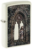 Front shot of Victoria Frances Glow In The Dark Windproof Lighter standing at a 3/4 angle.