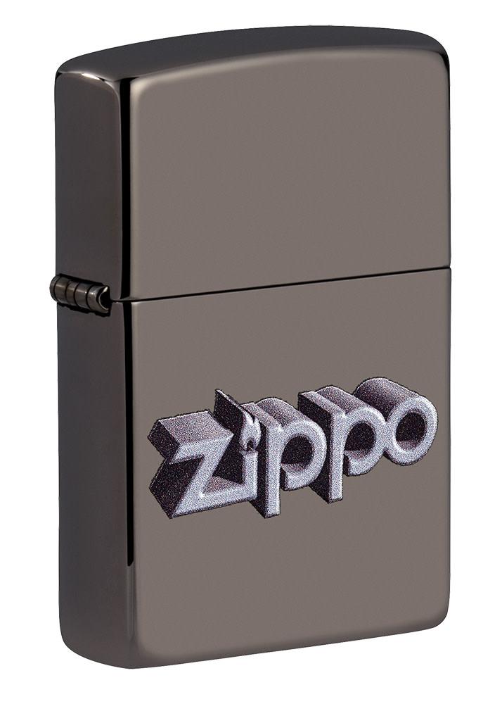 Zippo 3D Logo Design Black Ice® Windproof Lighter | Zippo USA