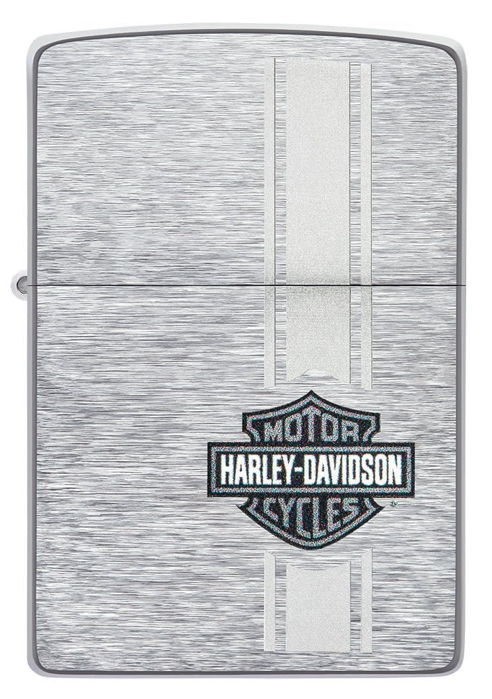 midnat fænomen at donere Harley-Davidson® Bar and Shield Brushed Chrome Windproof Lighter | Zippo USA