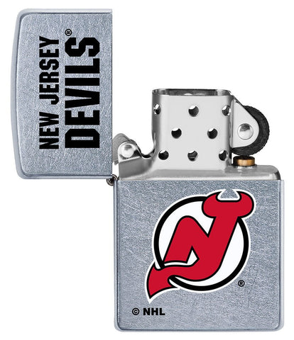 NHL New Jersey Devils Street Chrome™ Windproof Lighter in its packaging